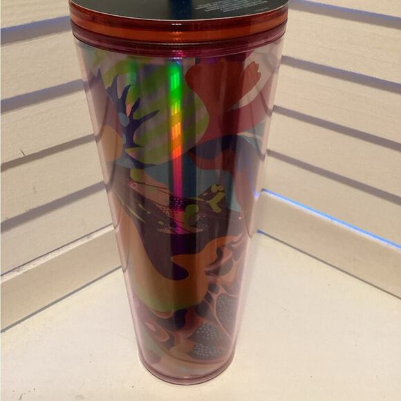 Starbucks 2024 Summer Silicone Butterfly Straw Topper Iridescent Cold Cup Venti - Picture 3 of 4